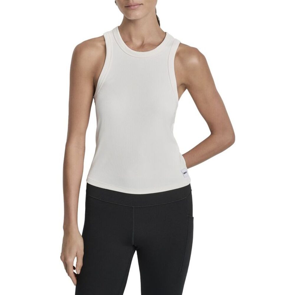 Dkny Womens Hudson Slim Fit Tank, Ivory